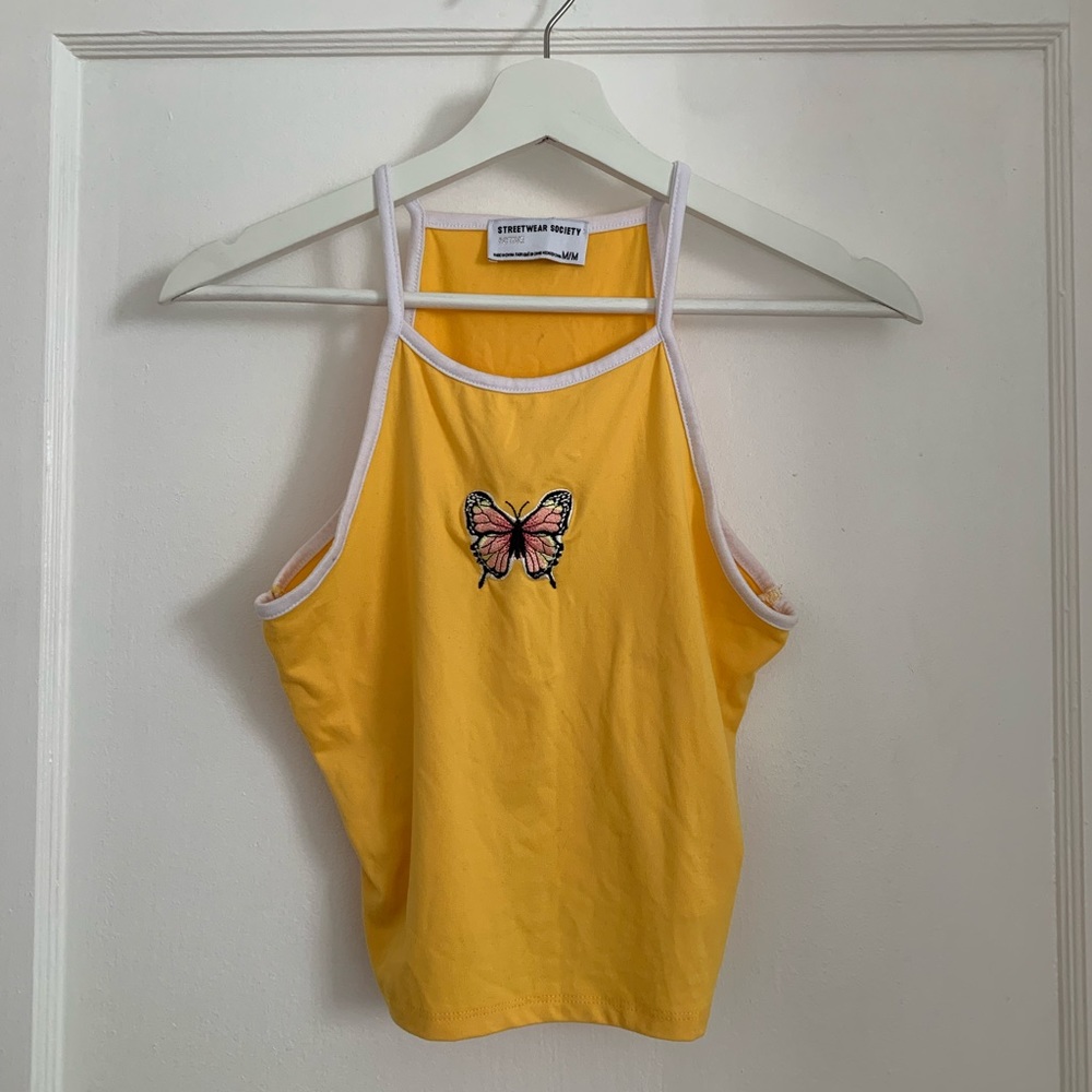 Cute yellow crop top from Street society.